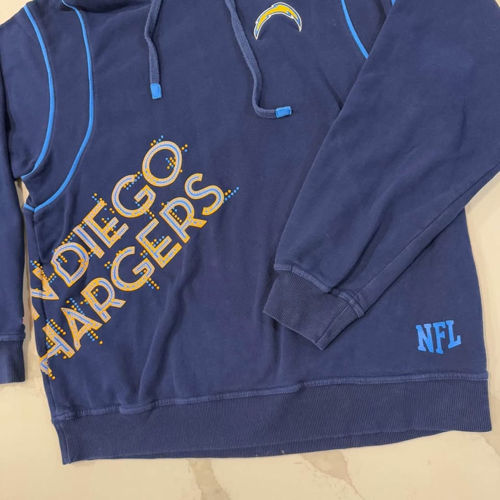 NFL Vintage NFL ProLine Chargers Hoodie Sweatshirt Blue Mens L Size US L / EU 52-54 / 3 - 2 Thumbnail