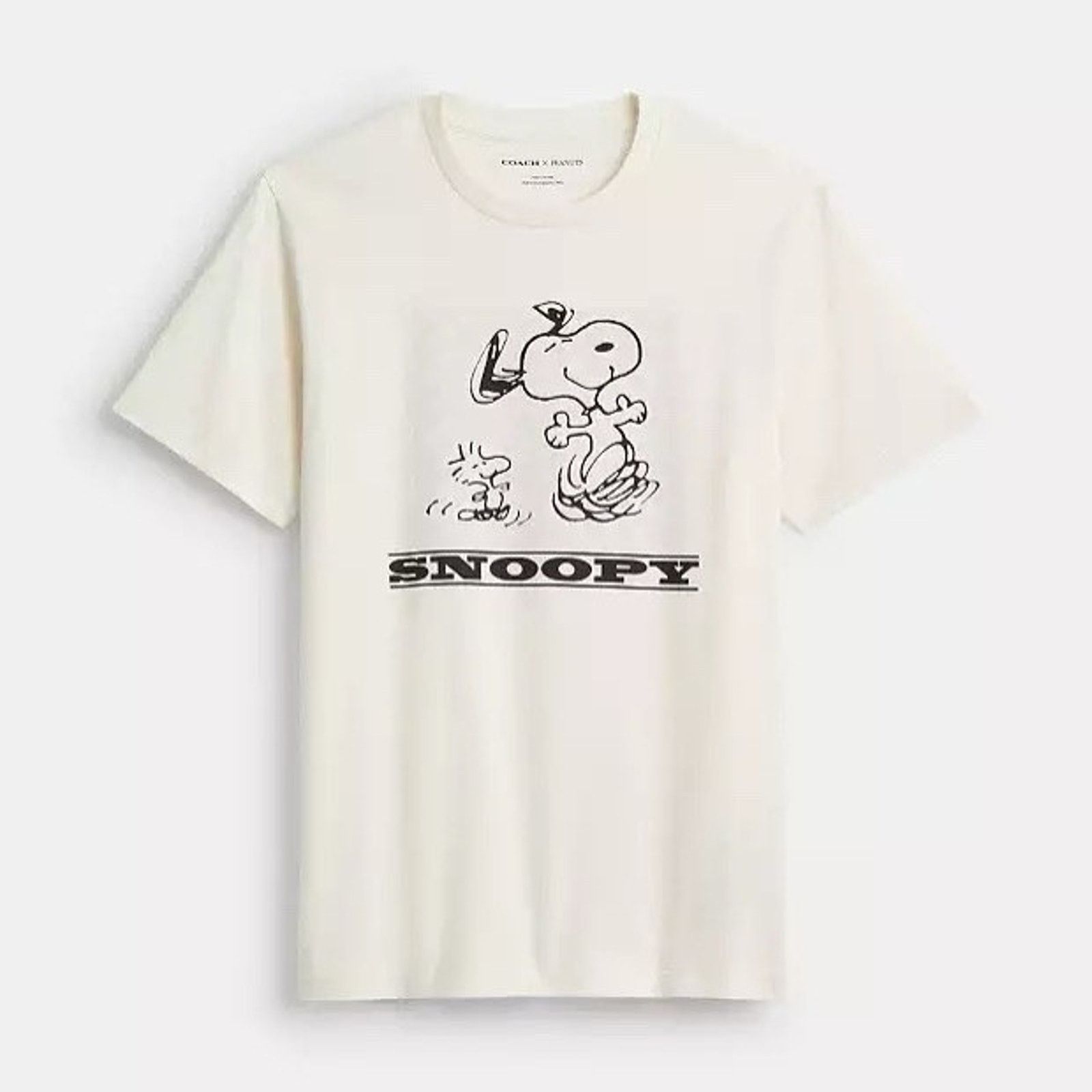 Coach NWT COACH x PEANUTS Men's Snoopy T-Shirt CAF64 Chalk Xl Size US XL / EU 56 / 4 - 4 Thumbnail