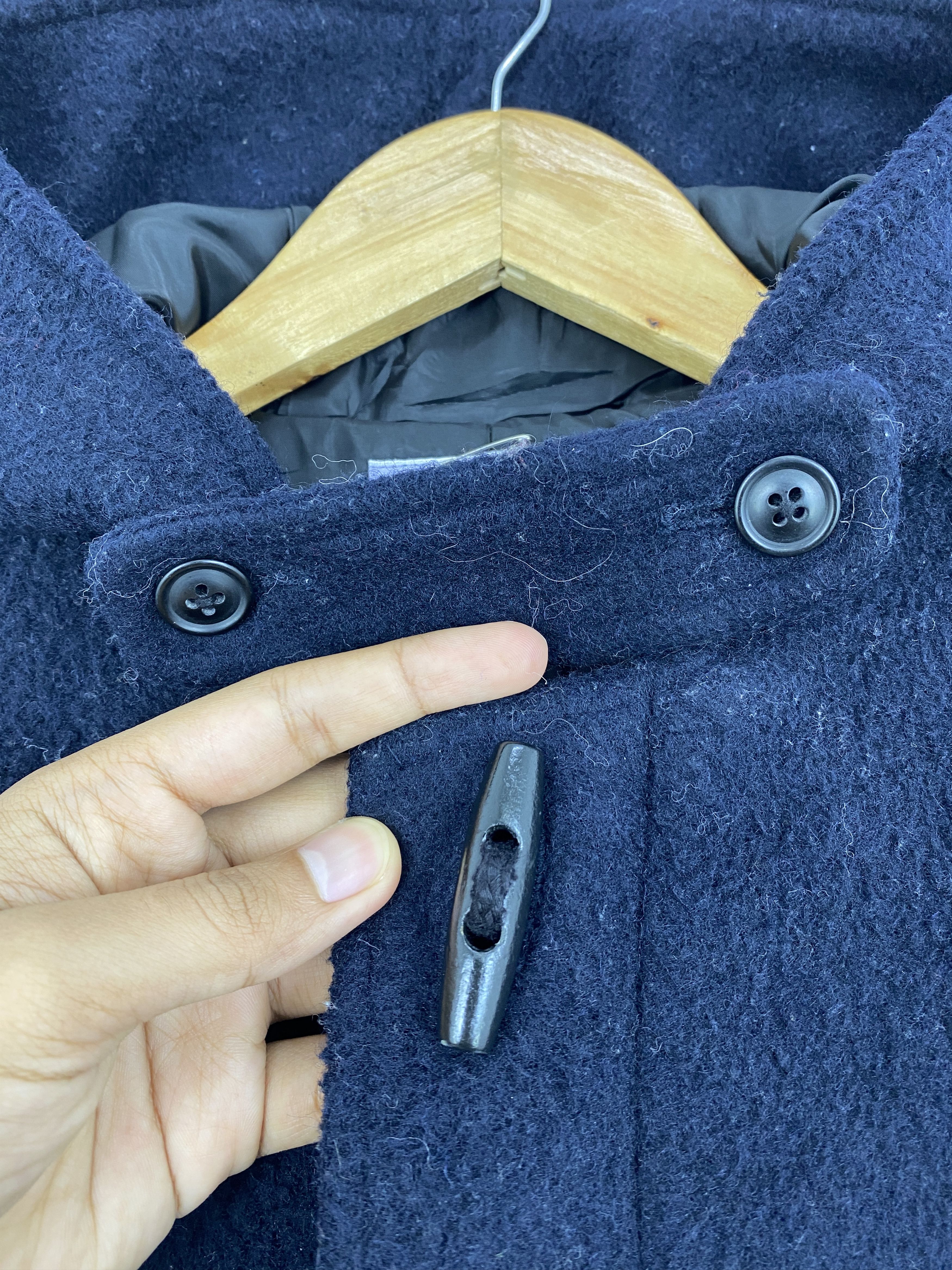 Japanese Brand Vintage Japanese Brand Duffle Coat Wool Hooded Jacket JA0072 Size US M / EU 48-50 / 2 - 9 Thumbnail