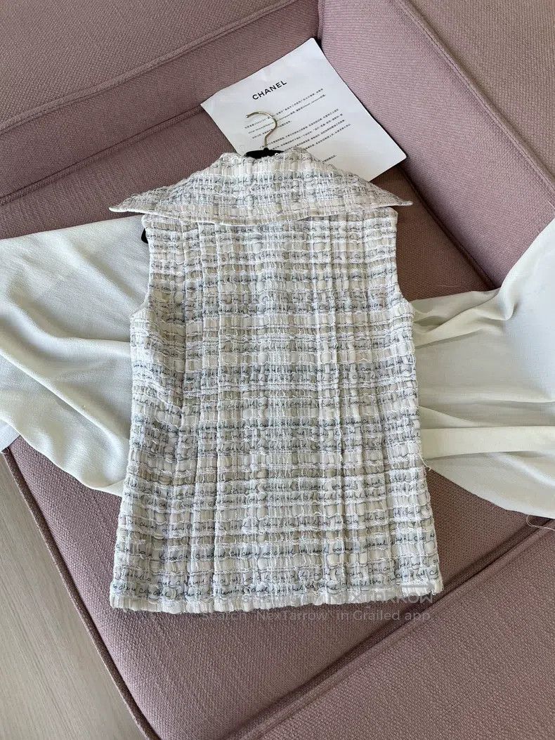 Chanel Chanel Early spring letter signature logo woven vest Size XS / US 0-2 / IT 36-38 - 3 Thumbnail