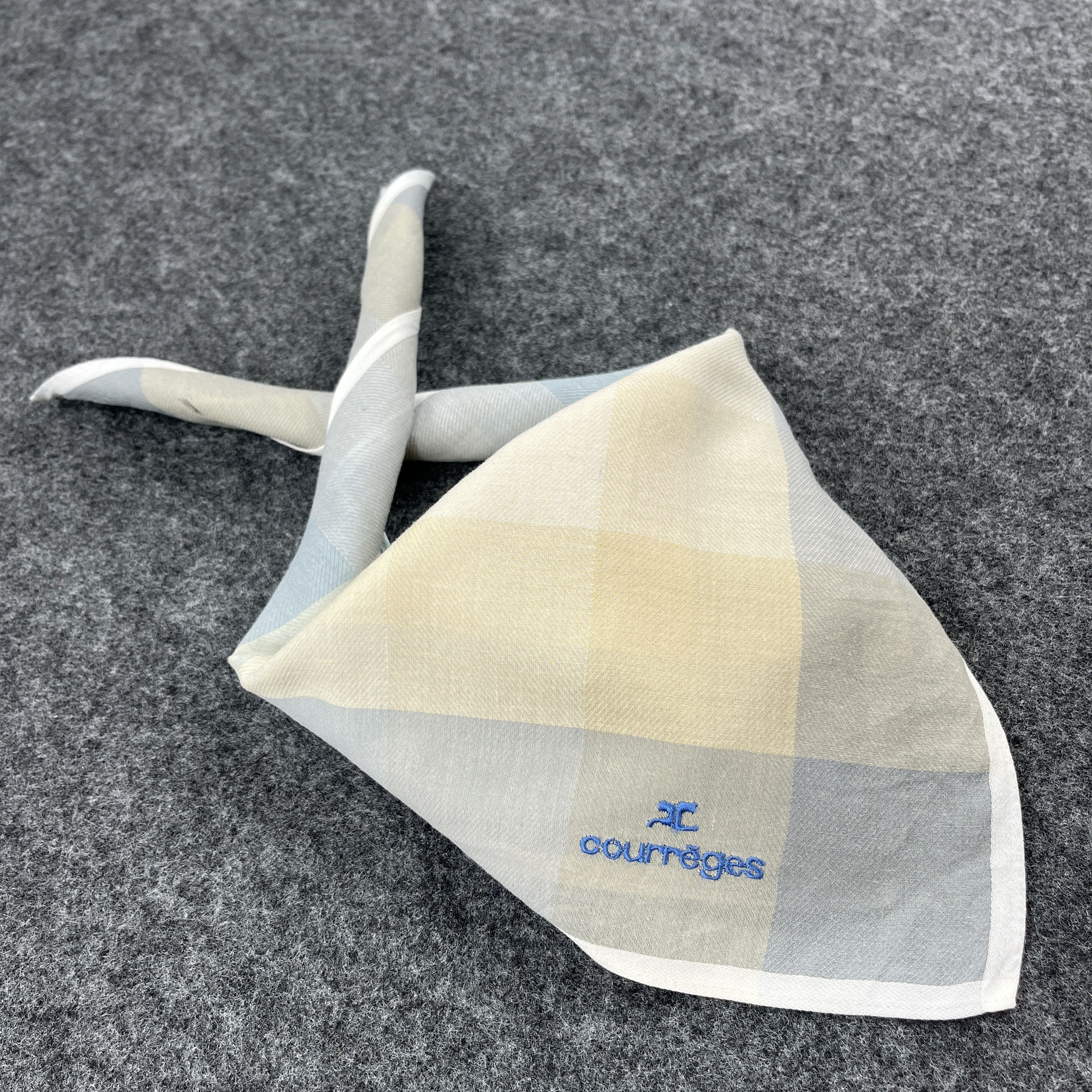 Courreges × Vintage Courreges Handkerchief / Bandana / Neckerchief B129 Size ONE SIZE - 9 Thumbnail
