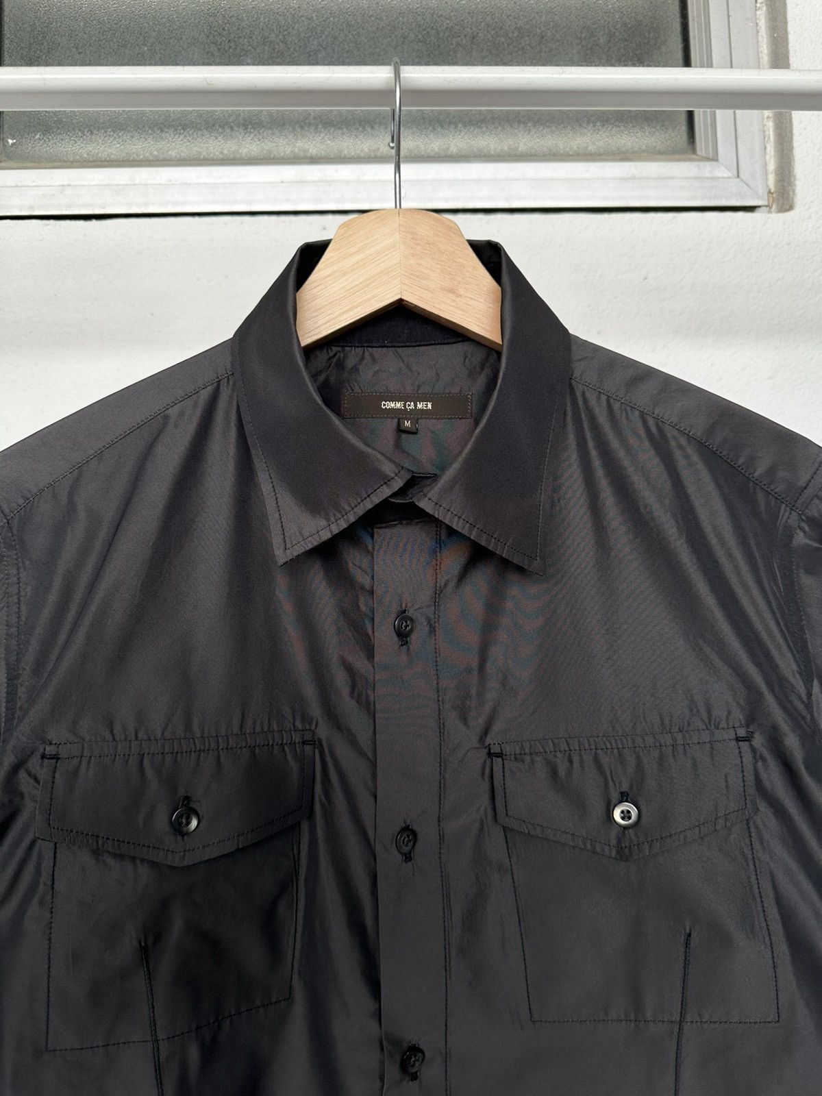 Comme des Garcons 08/09 AW Comme Ca Men glossy nylon shirt Size US M / EU 48-50 / 2 - 9 Thumbnail