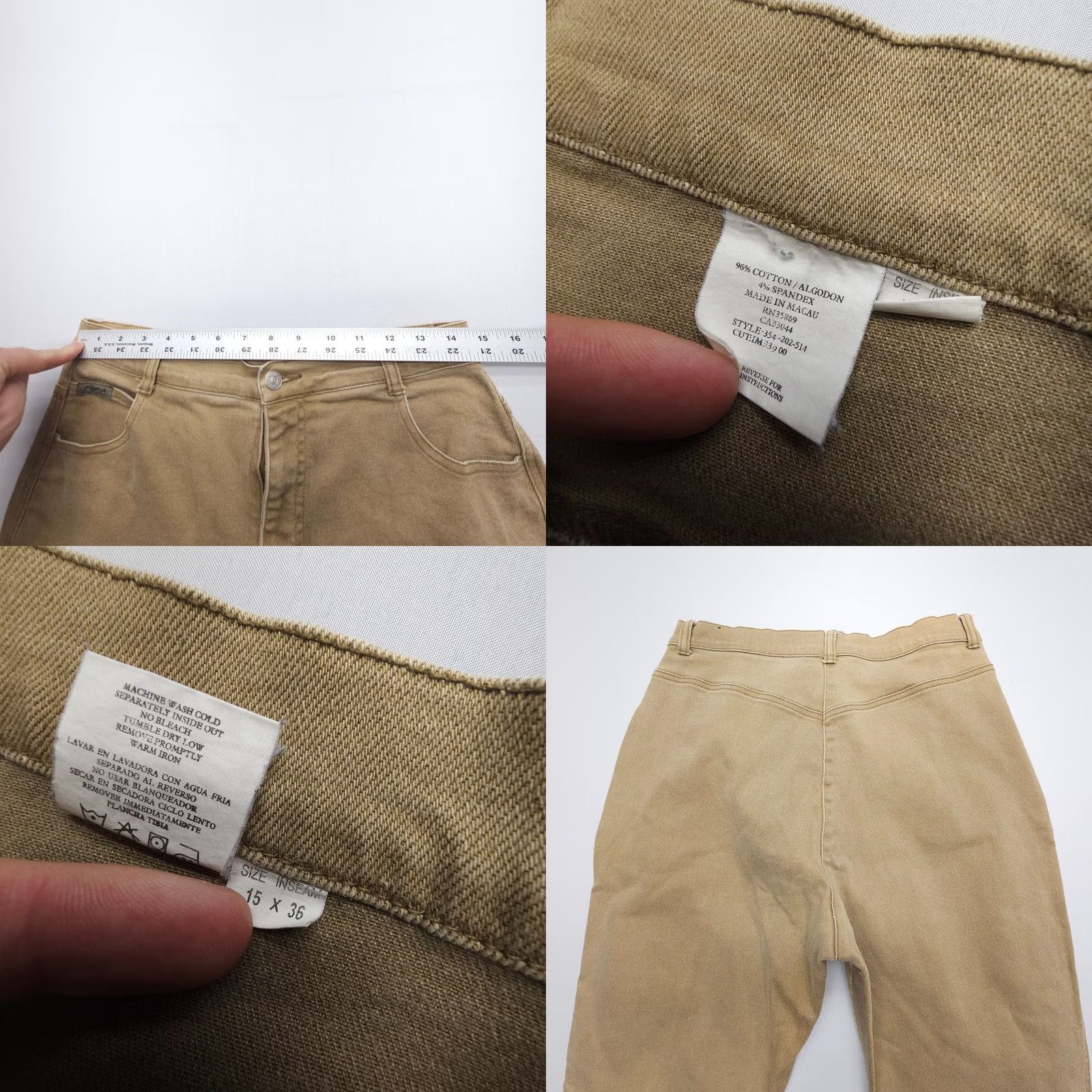 Roper VINTAGE Roper Jeans Womens 15 x 36 High Rise 34 Inseam 100% Cotton Brown Denim Southwestern 90s Western 5-Pocket Style Mom Mens Girls Womens Size 36" / US 14 / IT 50 - 8 Thumbnail
