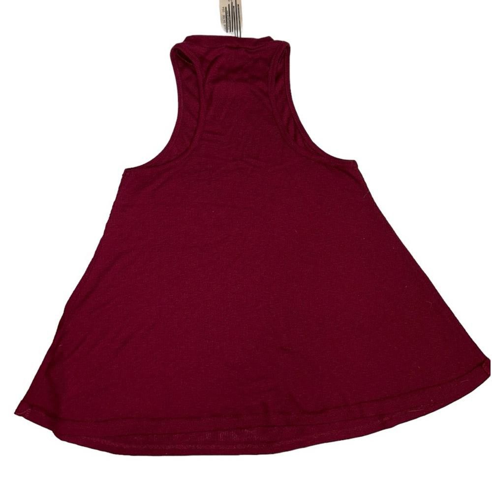 Free People Free People l Mock Me Ribbed Dark Red Tank Small Size S / US 4 / IT 40 - 4 Thumbnail