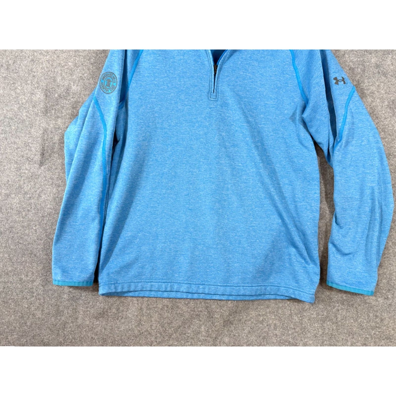 Under Armour Under Armour Golf Sweatshirt Mens M Blue 1/4 Zip Embroidered Coldgear Pullover Size US M / EU 48-50 / 2 - 4 Thumbnail