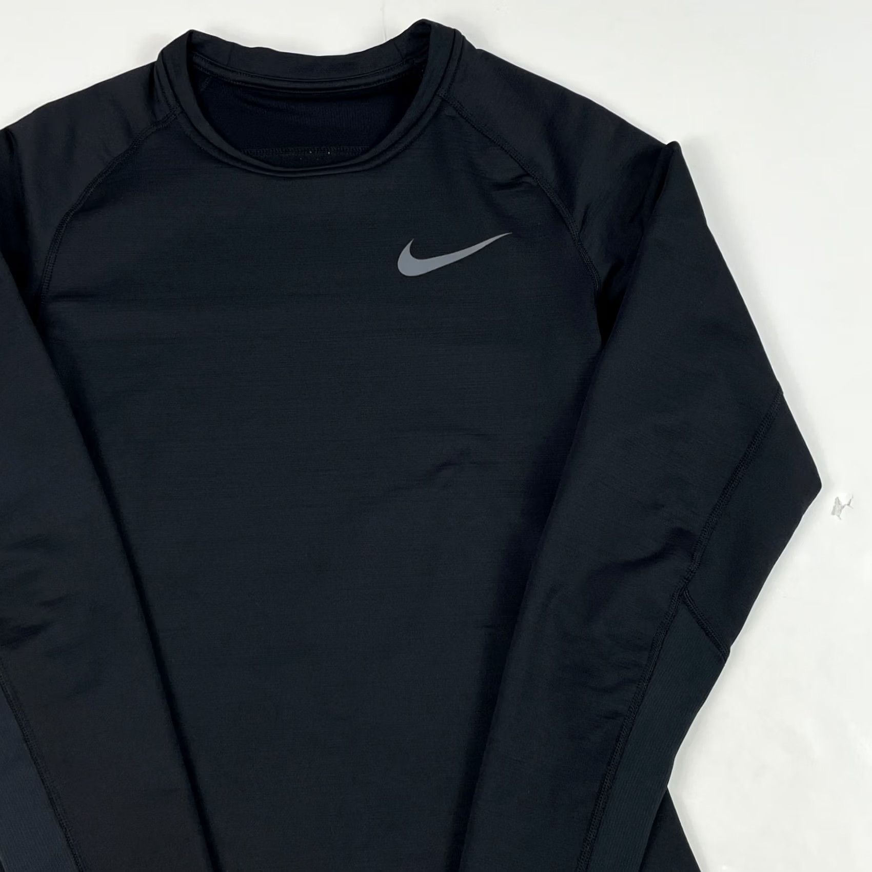Nike Nike Dri-Fit Compression Crew Shirt Mens Small Black Vertical Workout Size US S / EU 44-46 / 1 - 3 Thumbnail