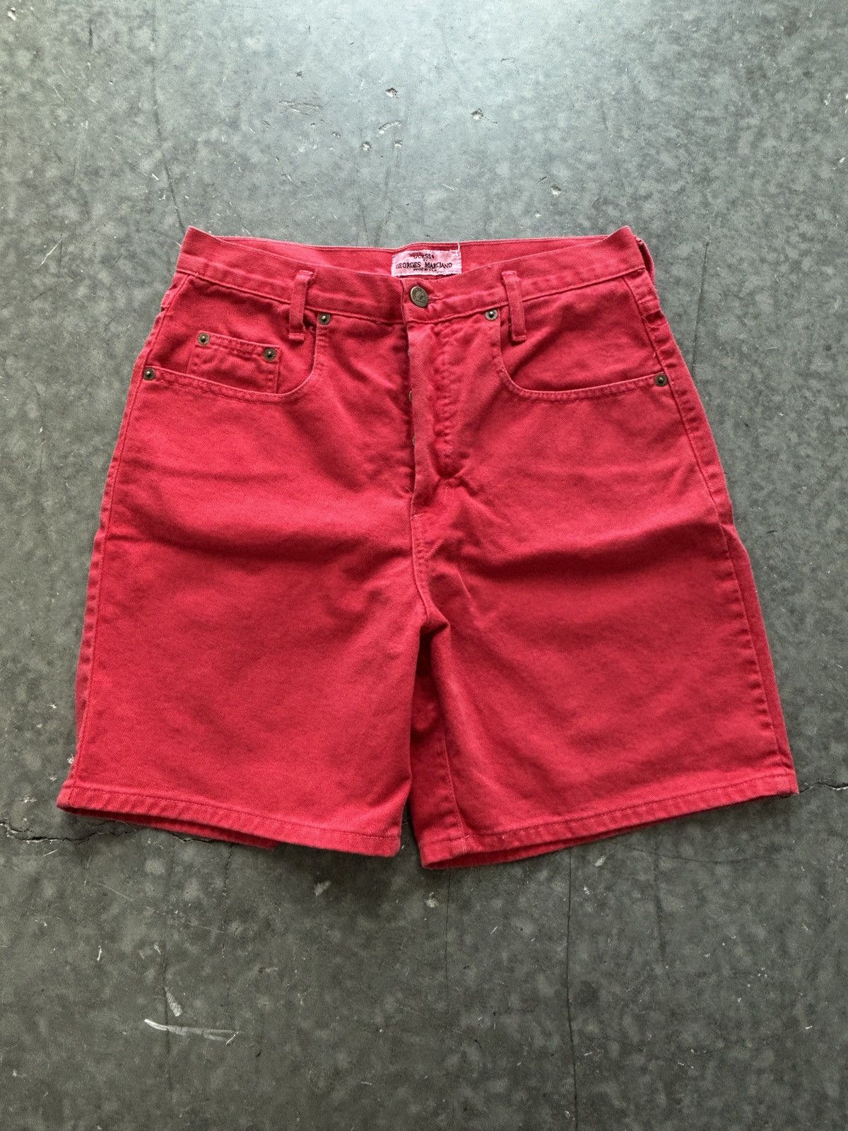 Guess × Vintage Vintage 90s Guess Red Denim Jean Shorts Size US 28 / EU 44 - 3 Thumbnail