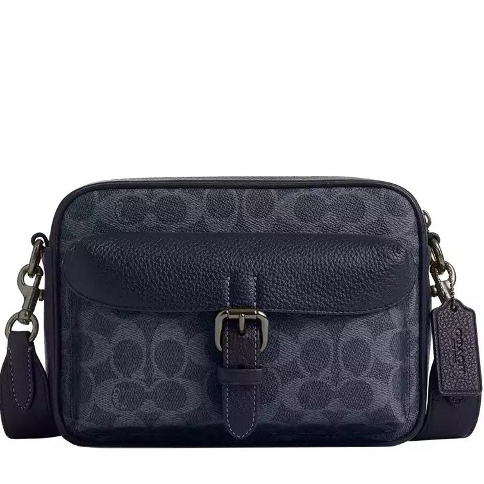Coach NWT Coach Men Warner Crossbody Bag Denim/Midnight Navy CW217 Size ONE SIZE - 11 Thumbnail