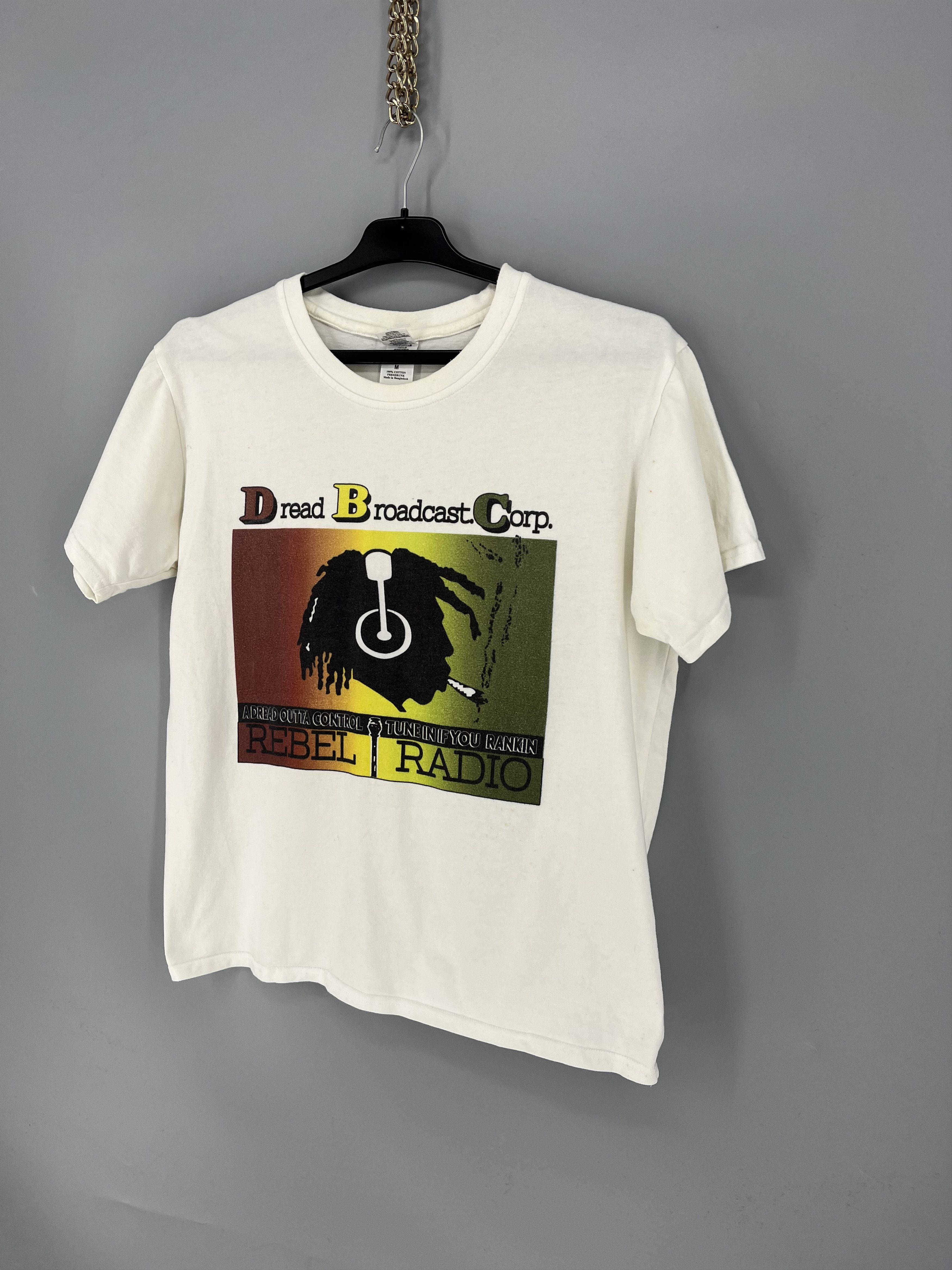 Vintage Vintage 80s Dread Broadcasting Corp Rebel Radio T-Shirt Size US M / EU 48-50 / 2 - 3 Thumbnail