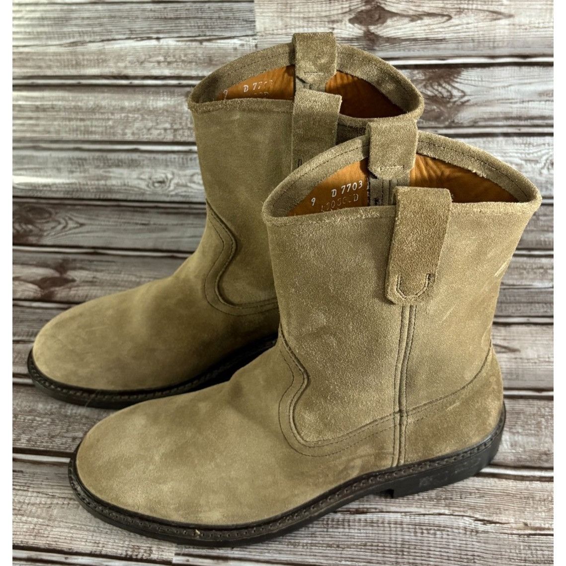 Allen Edmonds Allen Edmonds Dallas Roper Boots Burnt Sugar Suede Leather s Size US 9 / EU 42 - 1 Thumbnail