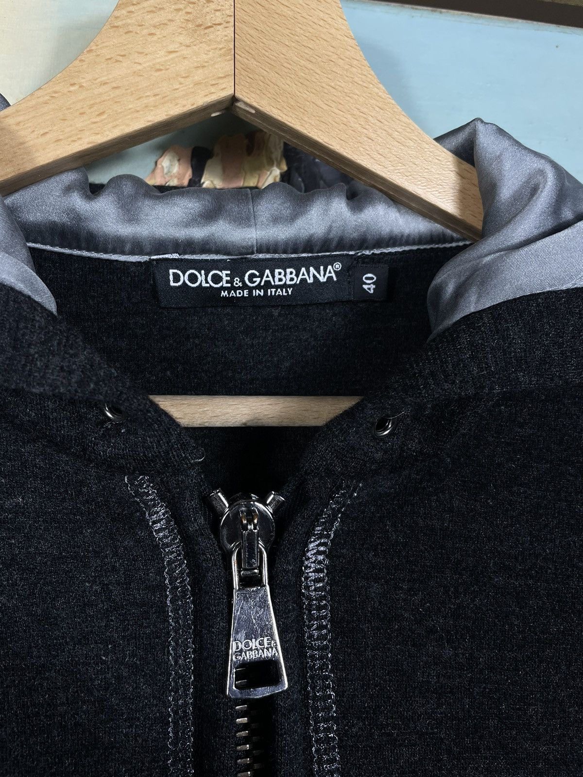Dolce & Gabbana × Vintage Dolce&Gabbana Hoodie Mohair Silk Blend Old Money Designer Size US S / EU 44-46 / 1 - 6 Thumbnail