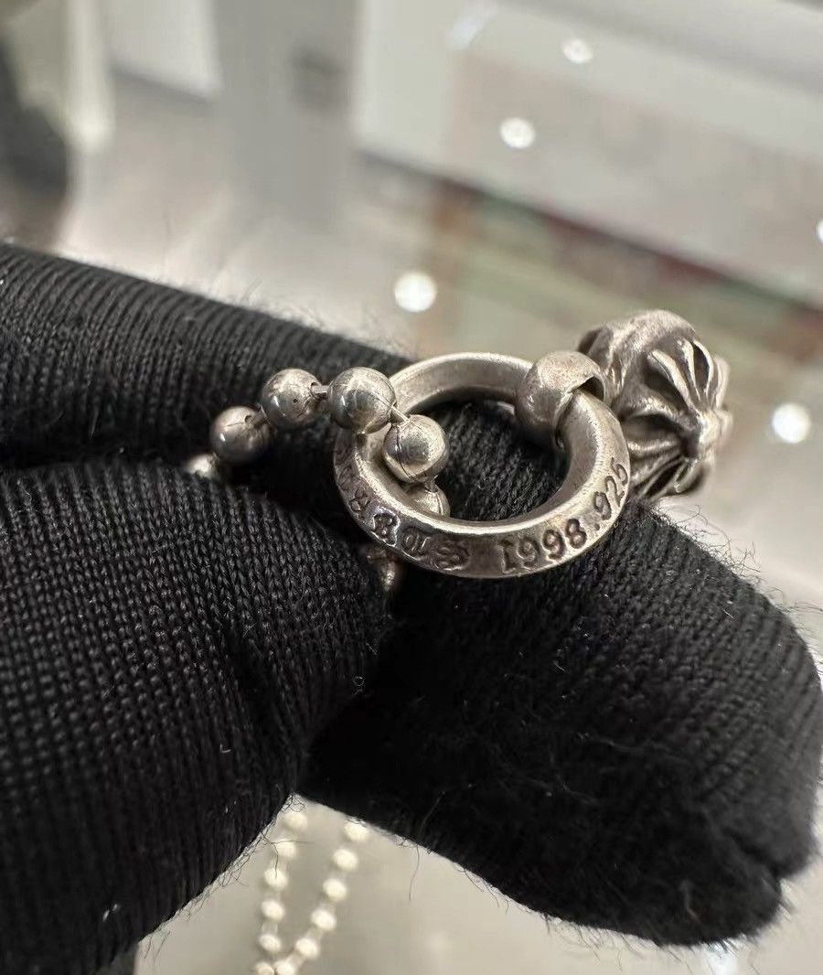 Chrome Hearts Chrome Hearts Single-Sphere Cross Silver Five-Bead Necklace Size ONE SIZE - 3 Thumbnail