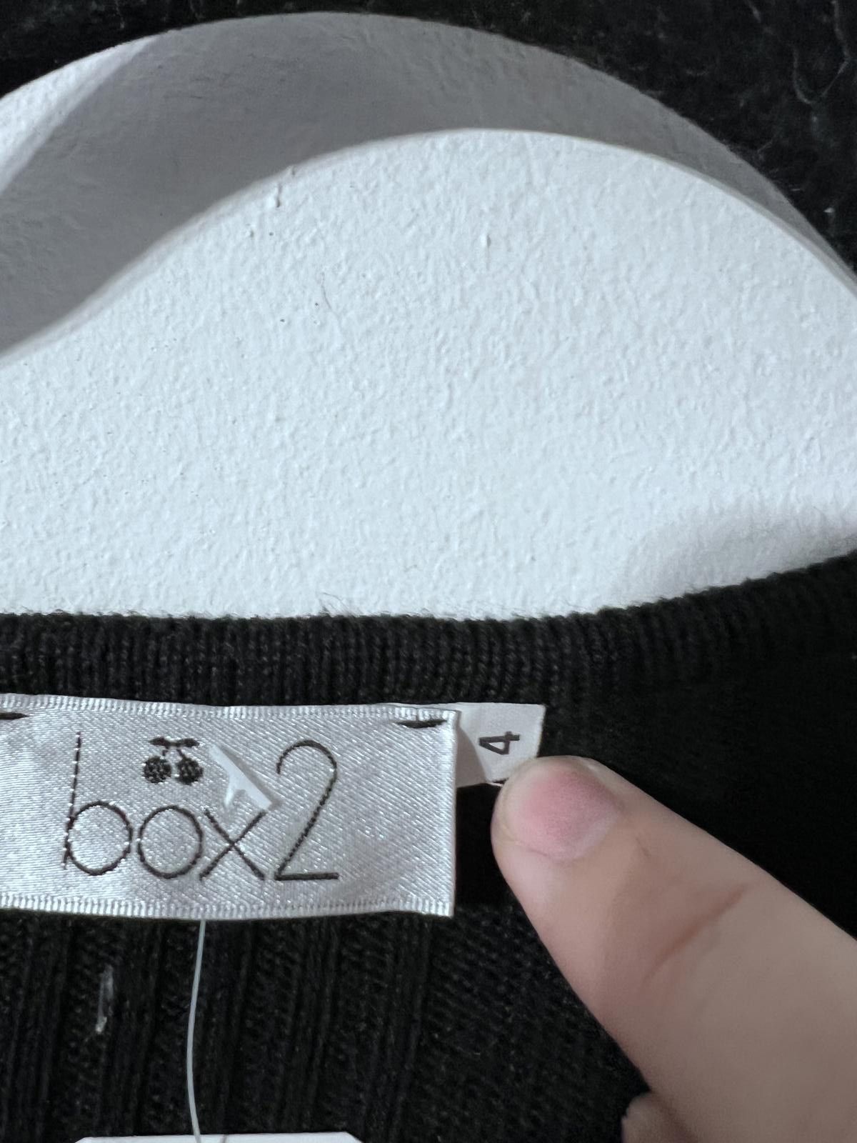 Joe Boxer Box2 Black Longline Ribbed Cardigan – UK 22 (Oversized Fit) Size XXL / US 16-18 / IT 52-54 - 3 Thumbnail