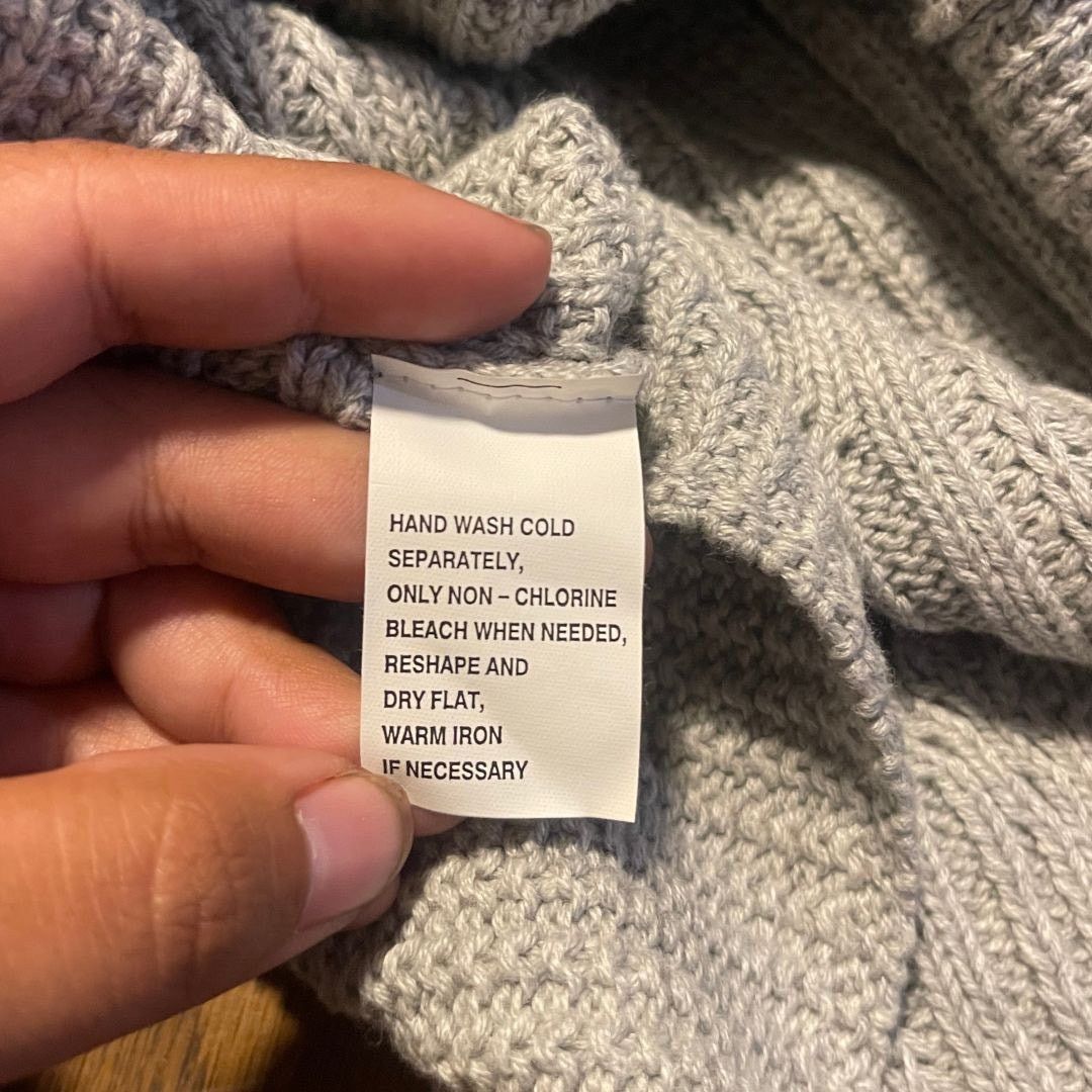 Other Jeanne Pierre Chunky Knit Turtle Cowl Neck Sweater Gray XL Size XL / US 12-14 / IT 48-50 - 4 Thumbnail