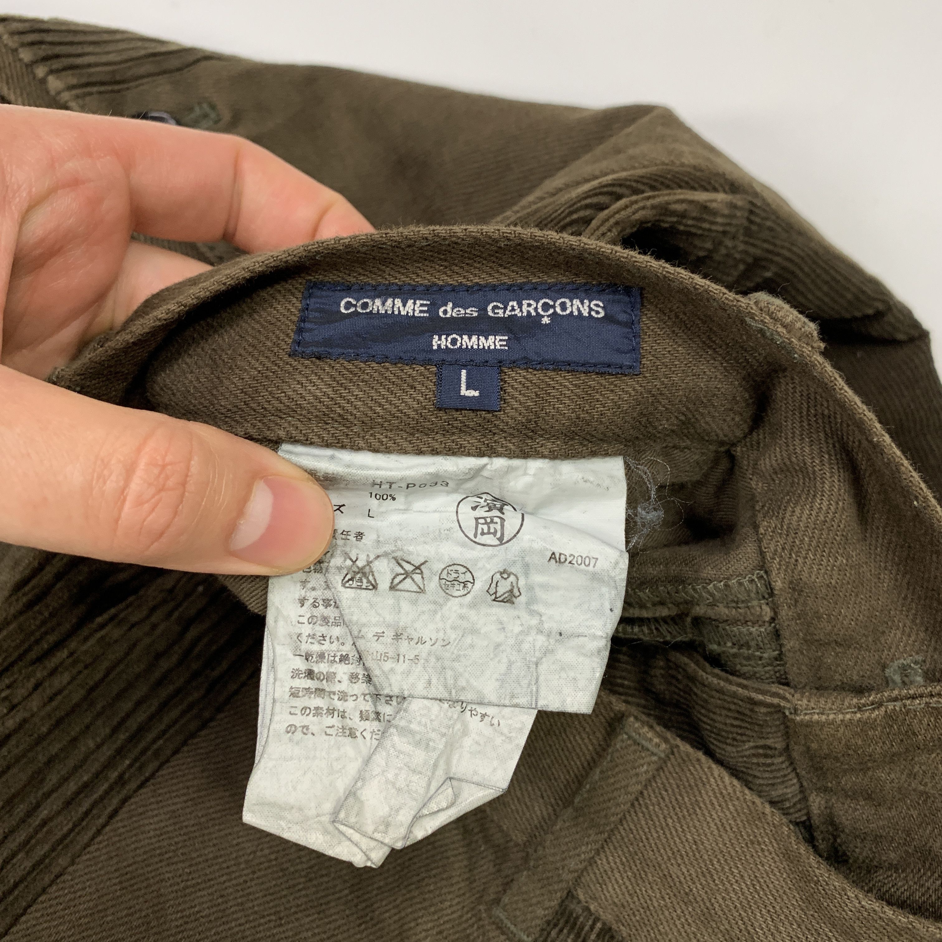 Comme des Garcons Homme Plus 2007 Patchwork Corduroy Pants Size US 34 / EU 50 - 3 Thumbnail