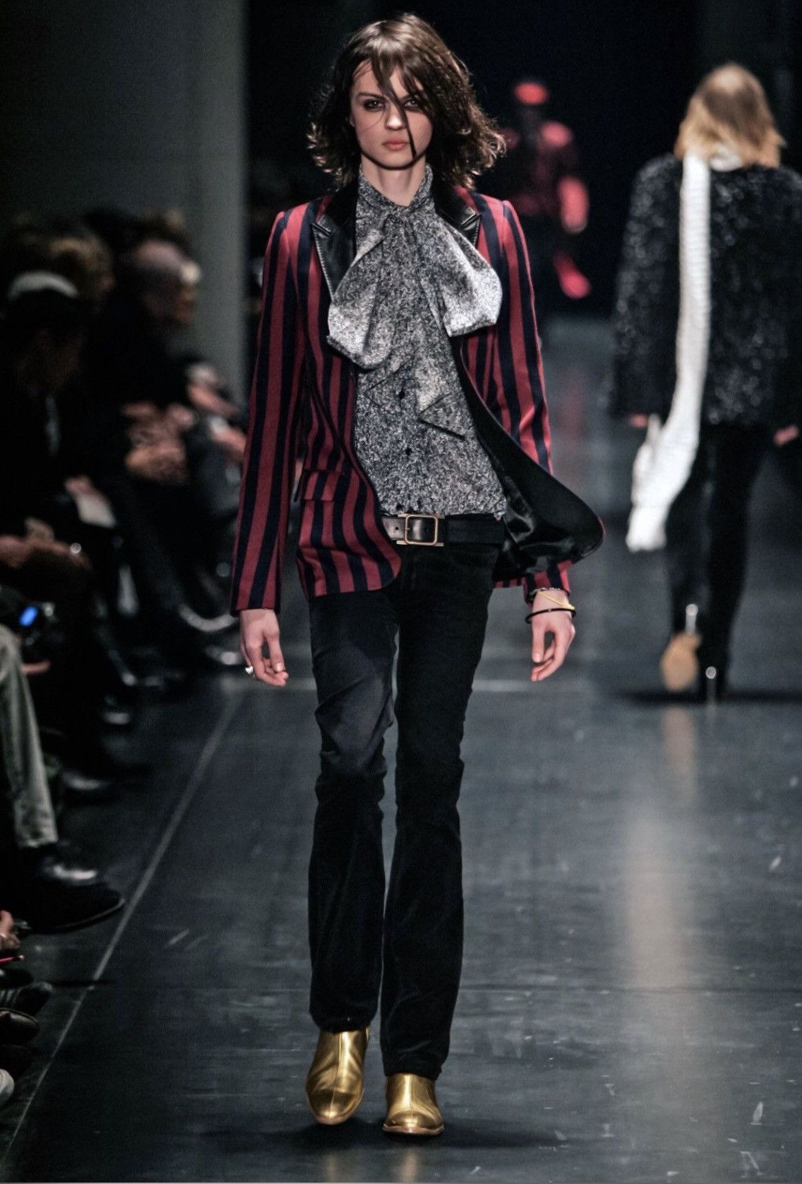 Dior Homme AW05 “In The Morning” Gold Cuban Heel Boots Hedi