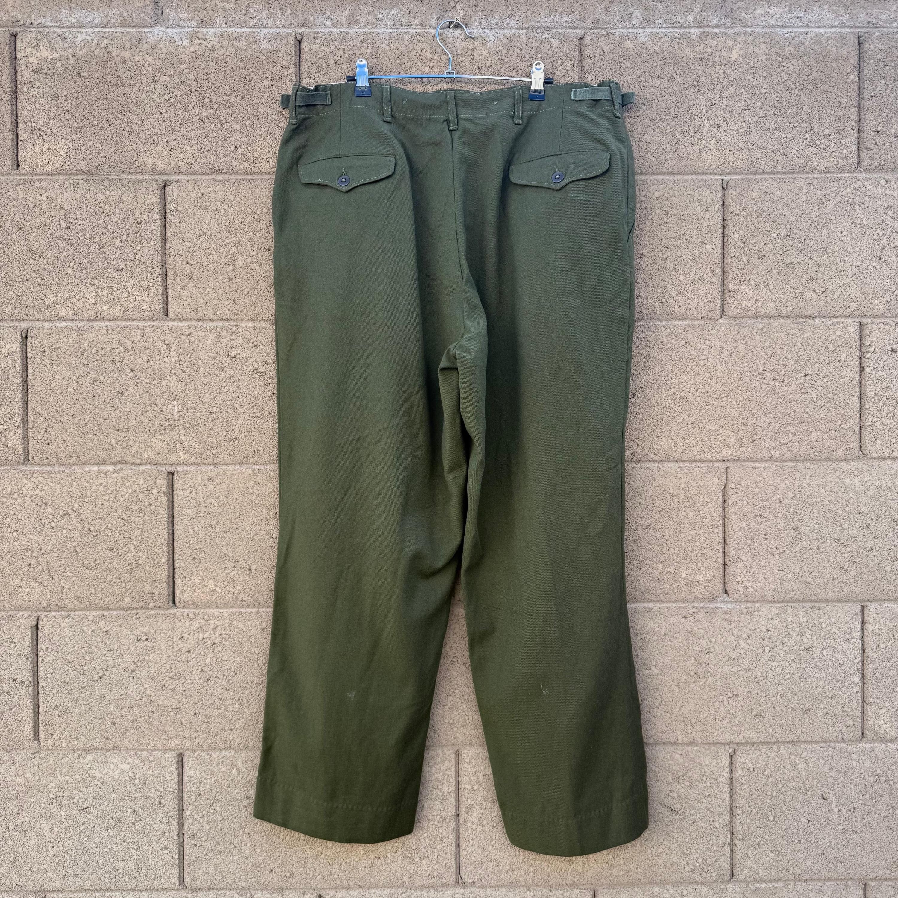 Vintage 50's US Military Wool Field M-51 Trousers Size US 38 / EU 54 - 2 Thumbnail