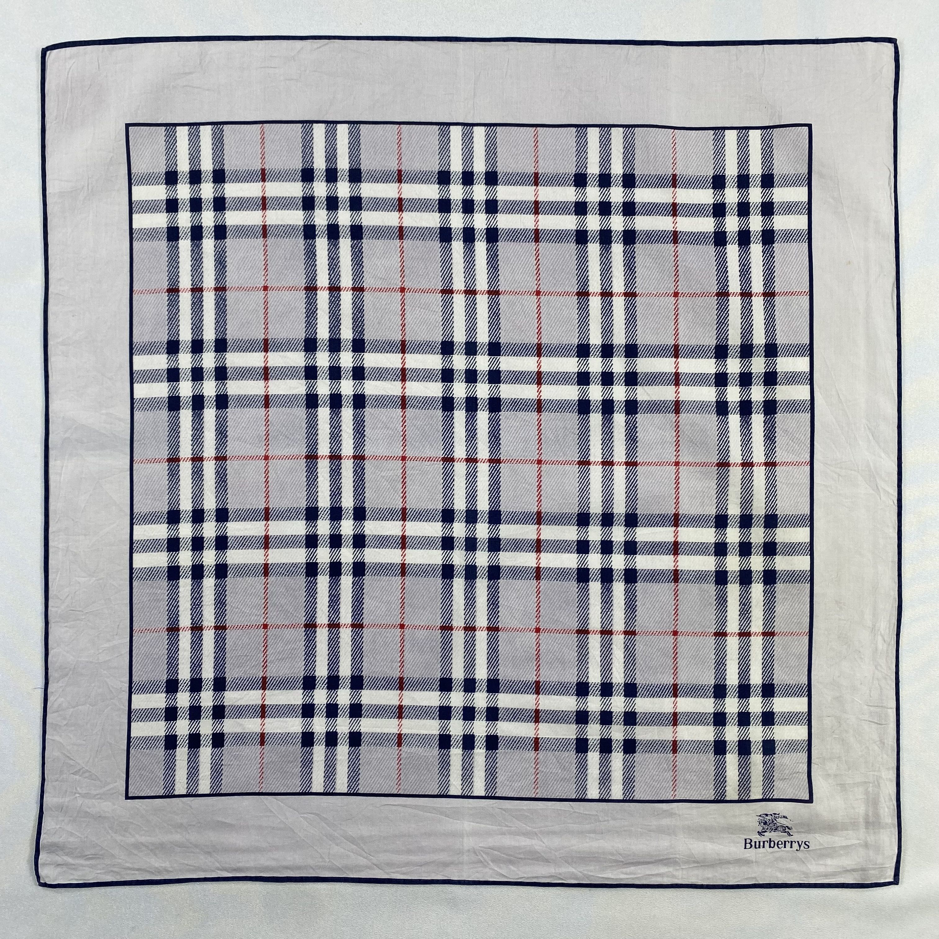 Burberry × Vintage Burberry Handkerchief / Neckerchief / Bandana-P1718 Size ONE SIZE - 1 Thumbnail
