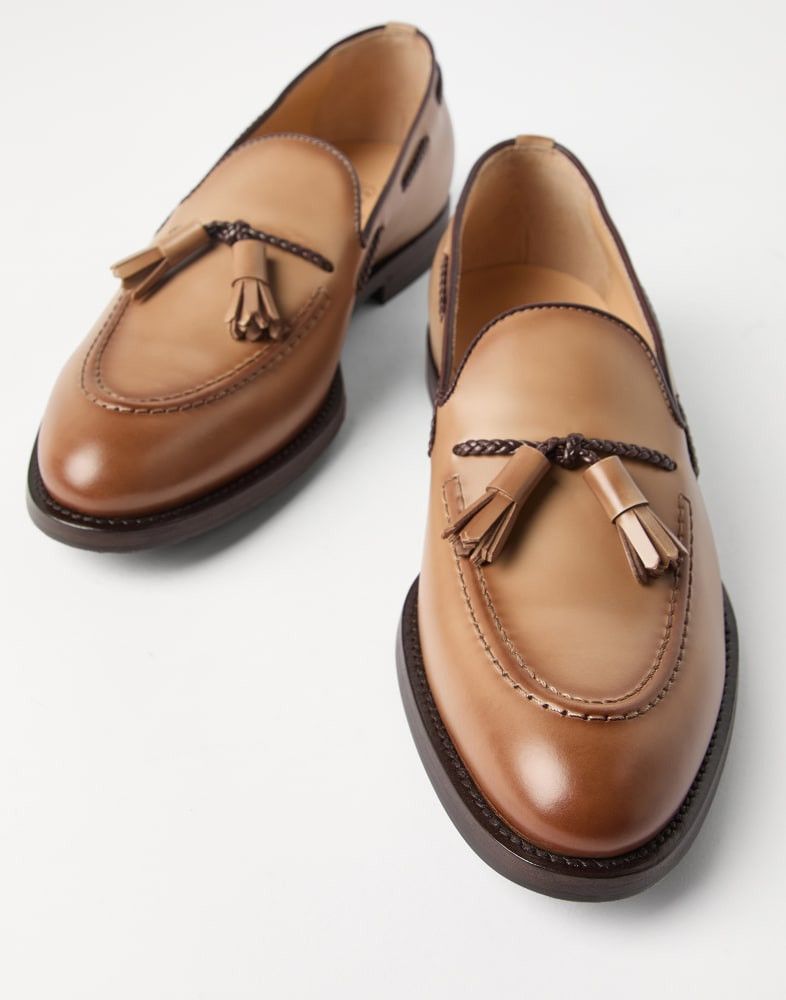 Brunello Cucinelli o1w1db10925 Pair Of Loafers in Brown Size US 11 / EU 44 - 3 Thumbnail