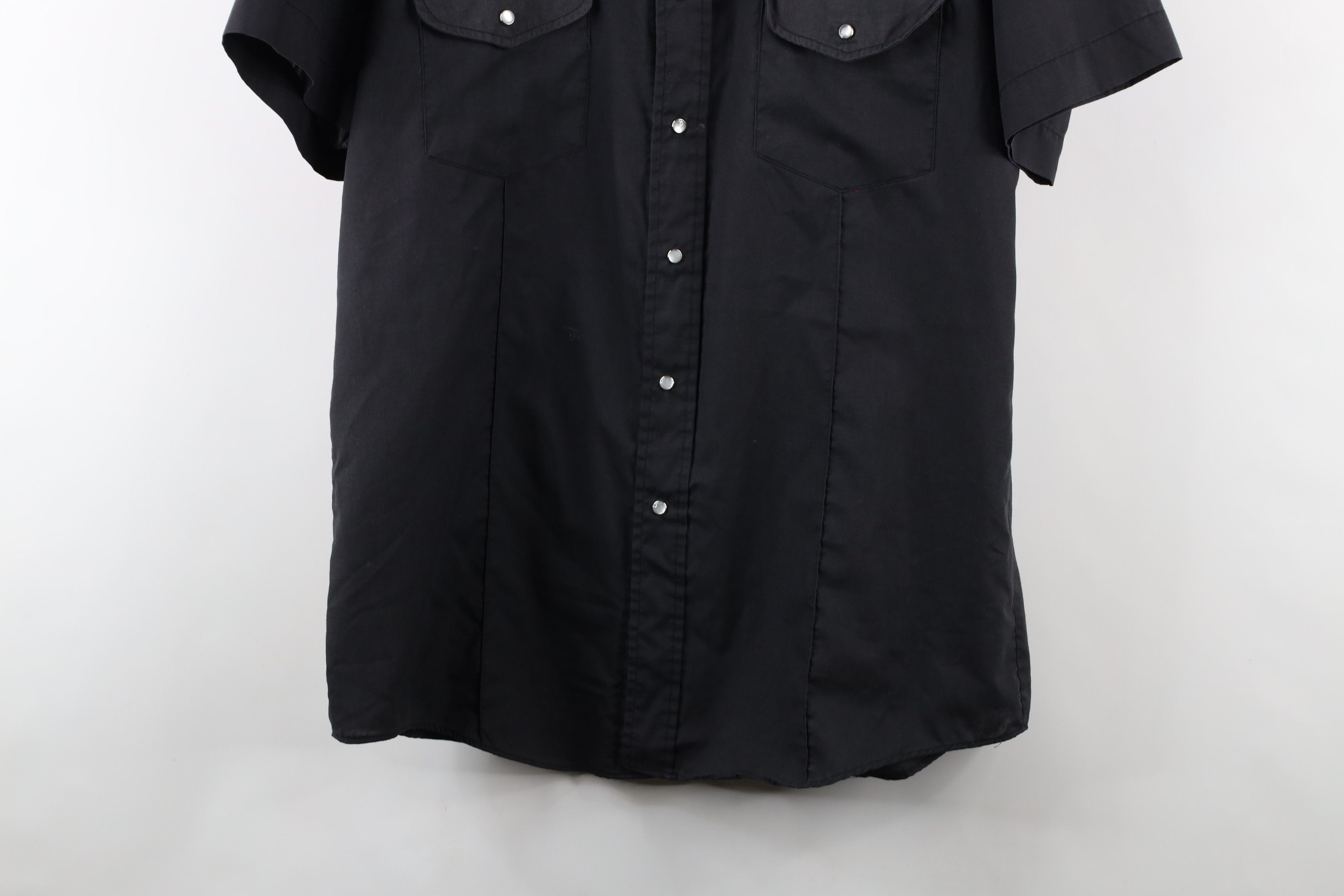 Vintage Vintage 70s Streetwear Cowboy Snap Button Shirt Black Size US S / EU 44-46 / 1 - 3 Thumbnail