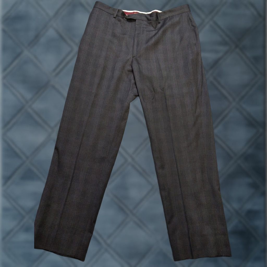 Pronto Uomo Pronto Uomo Couture Pants Mens 38x31 Gray Wool Blend Flat Front Italy Tollegno 1900 Dress Pants Size US 38 / EU 54 - 1 Thumbnail