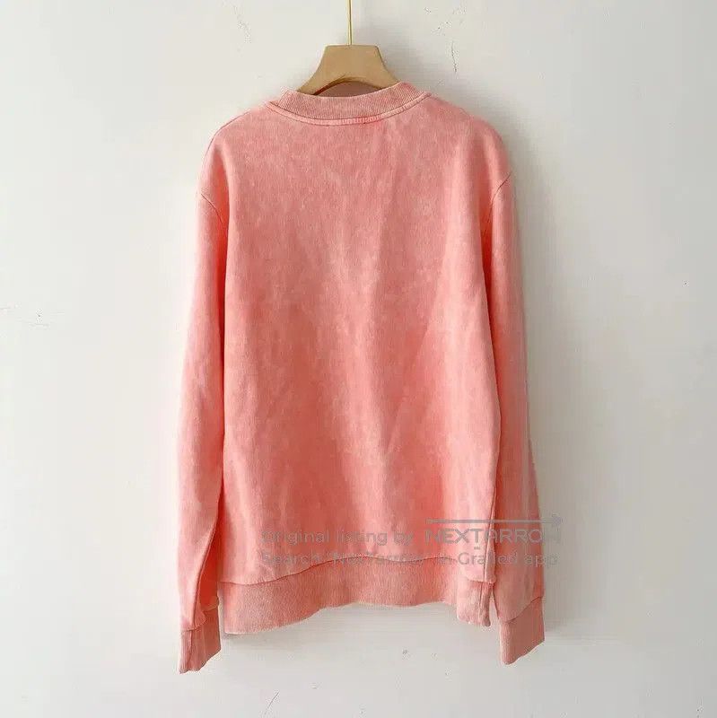 Balmain Pink Cotton Graphic Long Sleeve Sweatshirt .