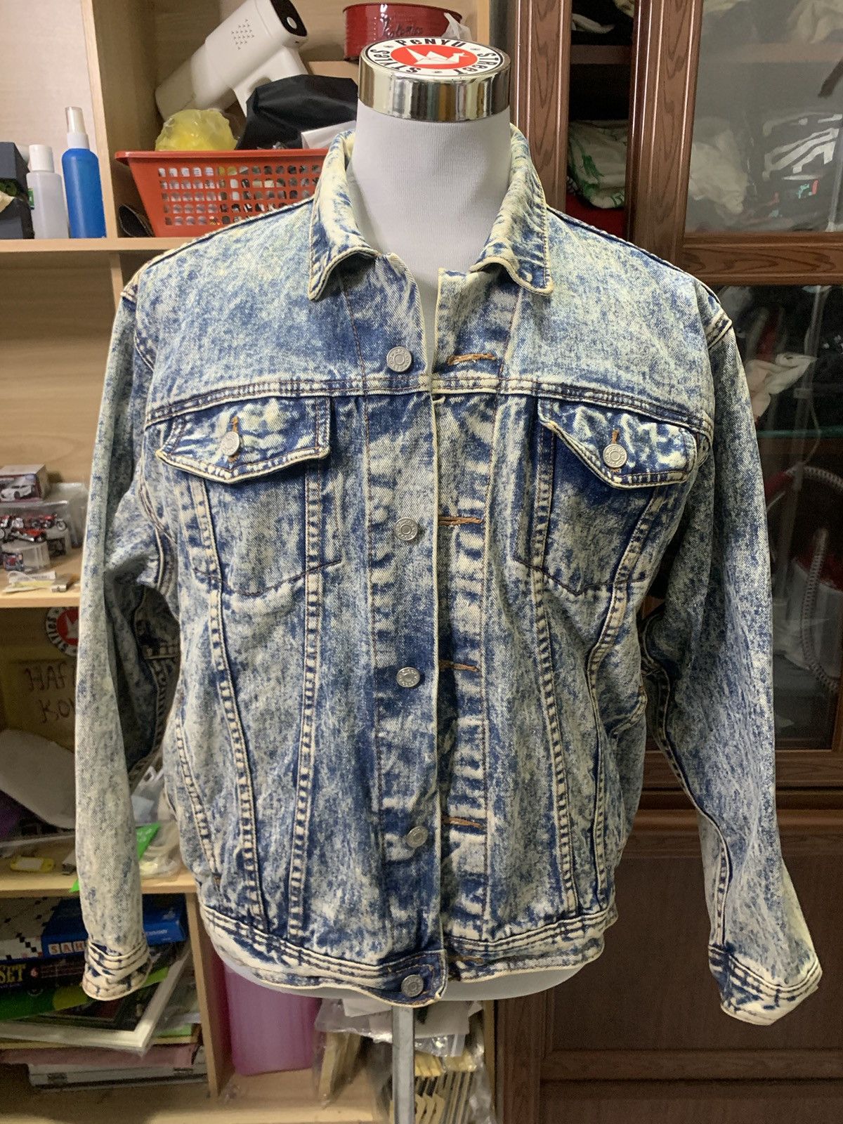 Japanese Brand CPS Faded Denim Jacket Size US L / EU 52-54 / 3 - 1 Thumbnail