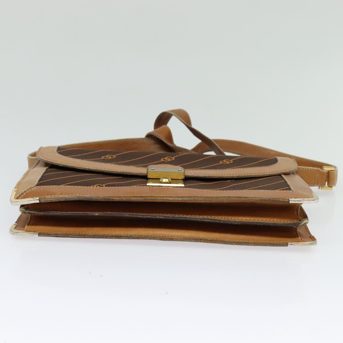 Gucci GUCCI Shoulder Bag Canvas Leather Brown Gold Size ONE SIZE - 9 Thumbnail