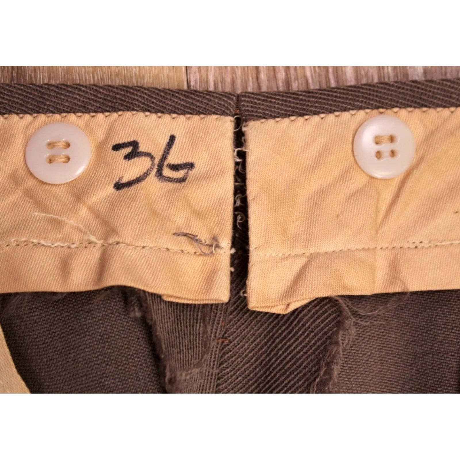 Vintage VINTAGE Day's Ranger Whipcord Hunting Pants 40s 50s Wool Brown Mens 36x30 Size US 36 / EU 52 - 5 Thumbnail