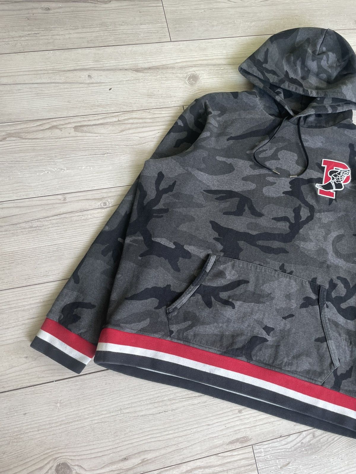 Vintage Polo Ralph Lauren P Wing Camo Hoodie Size US XXL / EU 58 / 5 - 3 Thumbnail