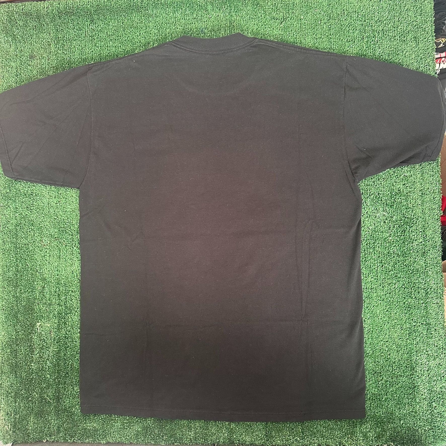 Jerzees Vintage 90s Panama City Beach Puff Print T-Shirt Black PCB S Size US XL / EU 56 / 4 - 4 Thumbnail