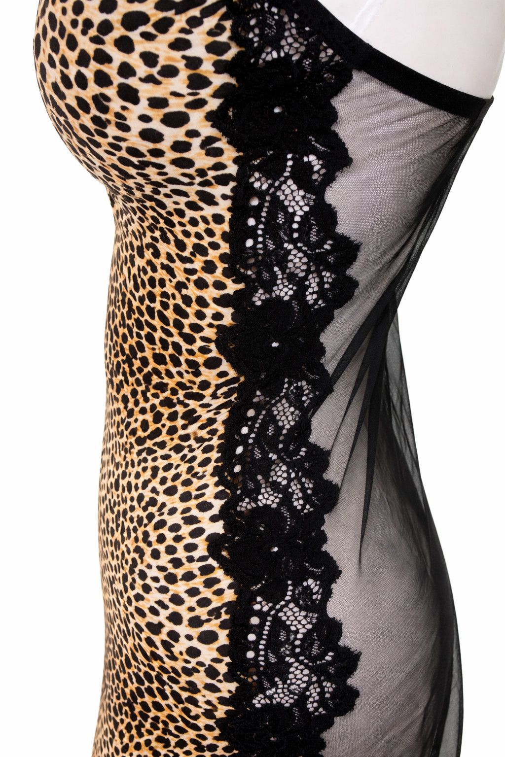 Dolce & Gabbana Dolce & Gabbana Leopard Print Mesh Transparent Dress D&G Size M / US 6-8 / IT 42-44 - 8 Thumbnail