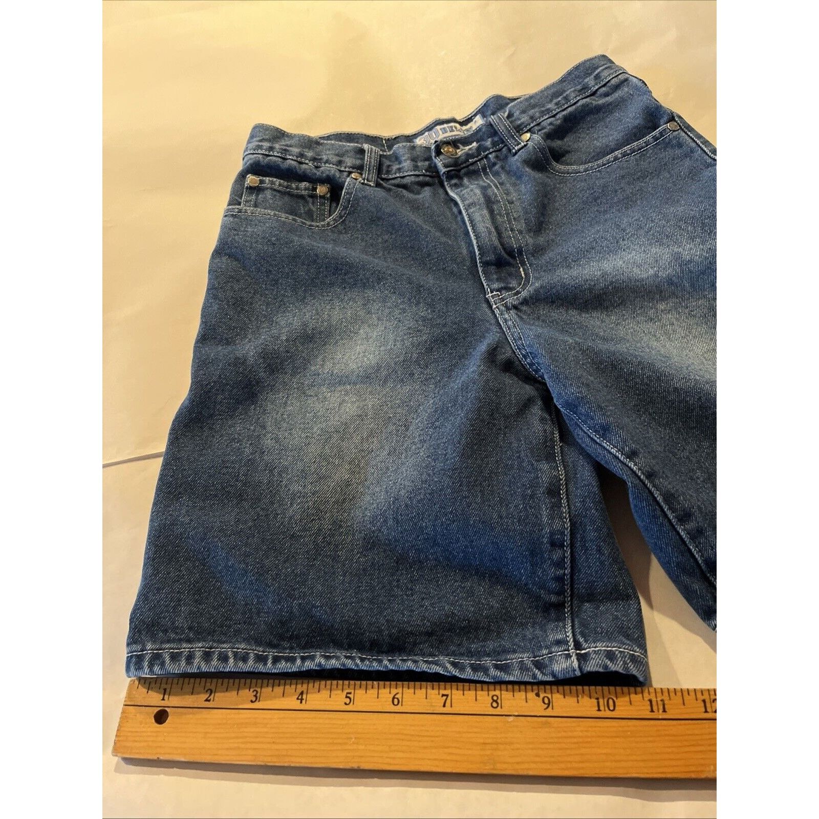 Other 30 Below Vintage Shorts Bermuda Men's Sz 29 Baggy Blue Denim Size US 29 - 4 Thumbnail
