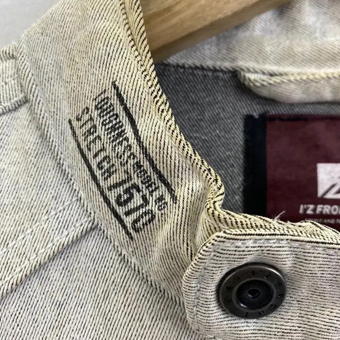 Vintage Vtg 90’ I’Z FRONTIER TWILL Japan Designer Denim Jeans Jacket Size US M / EU 48-50 / 2 - 6 Thumbnail