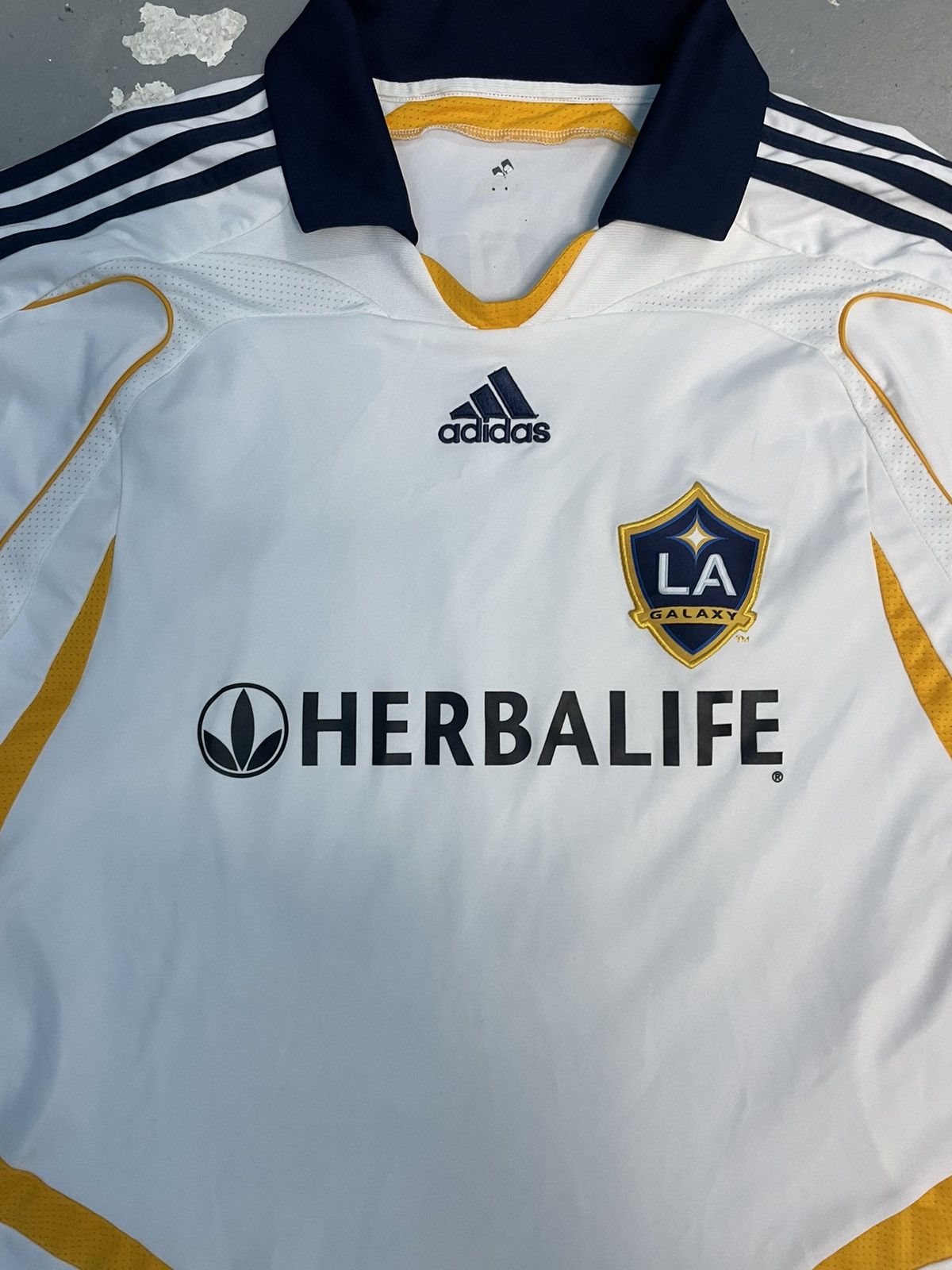 Adidas LA Galaxy Beckham 2007/08 Home Jersey Size US XL / EU 56 / 4 - 3 Thumbnail