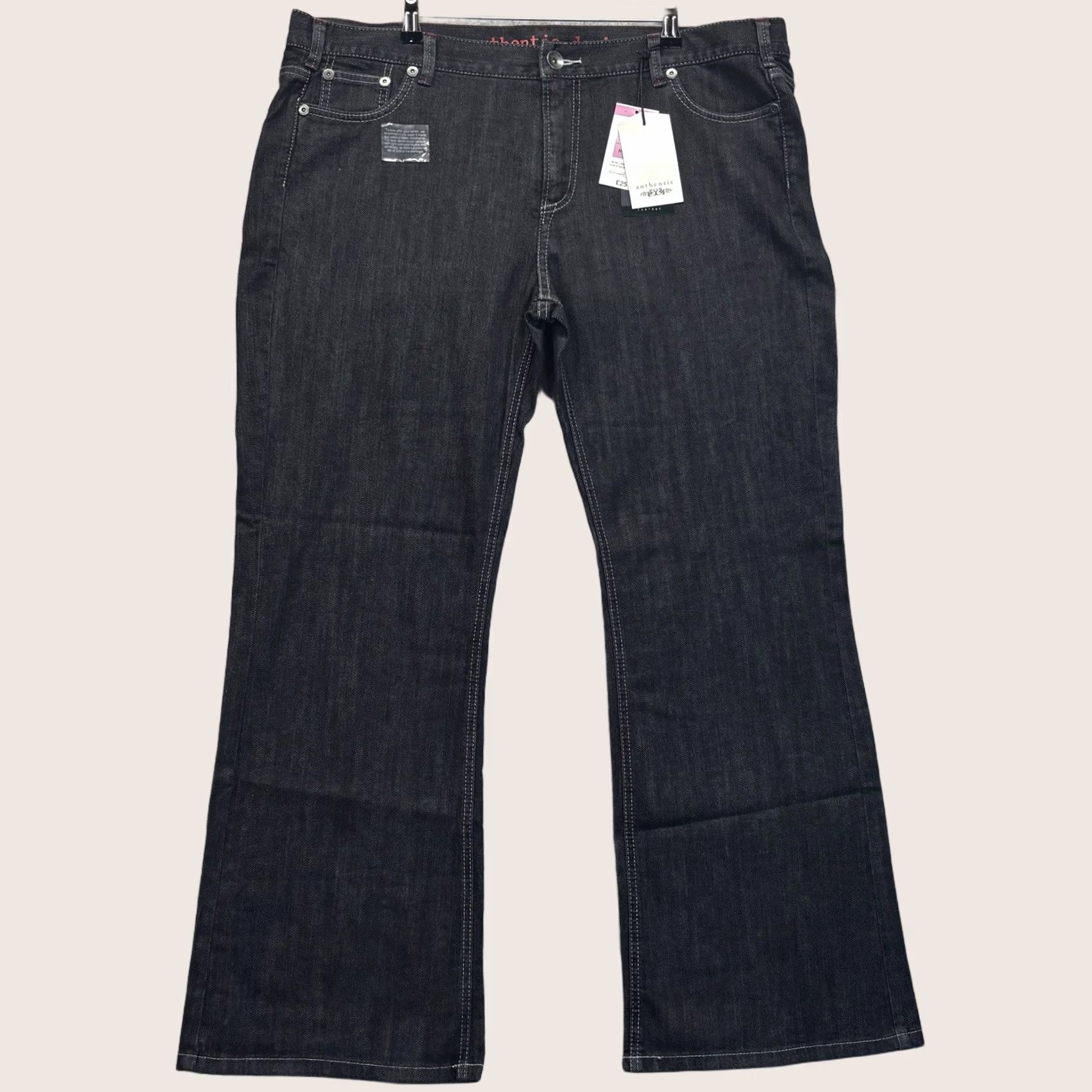 Marks & Spencer Marks & Spencer Bootcut Jeans Women UK22 L32 Black New With Tags Size 40" / US 18 - 1 Thumbnail