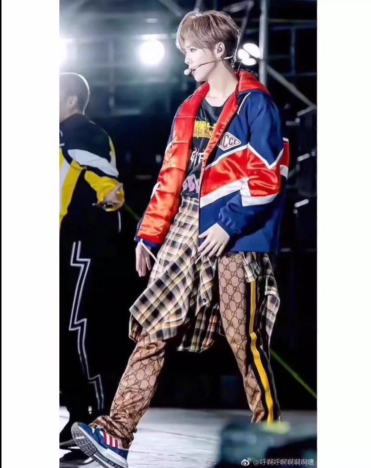 Gucci Gucci Sise M Brown side stripe logo jacquard full print dr Size US 32 / EU 48 - 9 Thumbnail