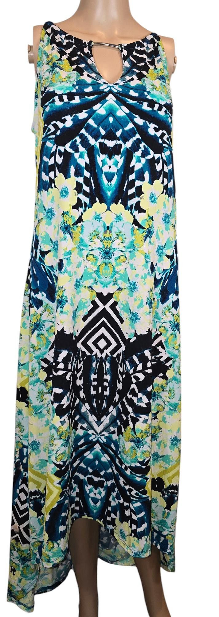 Designer New York & Company Women's Colorful Maxi Dress - Medium Size M / US 6-8 / IT 42-44 - 1 Thumbnail