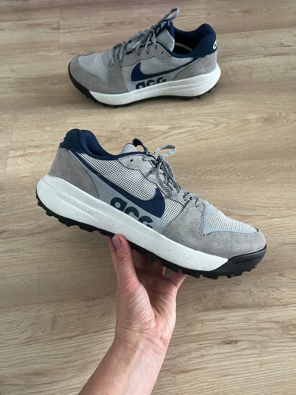 Nike ACG Nike Acg Lowcate Wolf Grey Navy men's sneakers size 42.5 Size US 9 / EU 42 - 1 Thumbnail