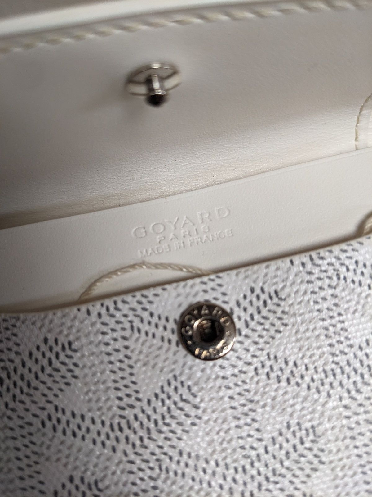 Goyard MAISON GOYARD MONNAIE MARIGNY CARD COIN WALLET WHITE Size ONE SIZE - 9 Thumbnail