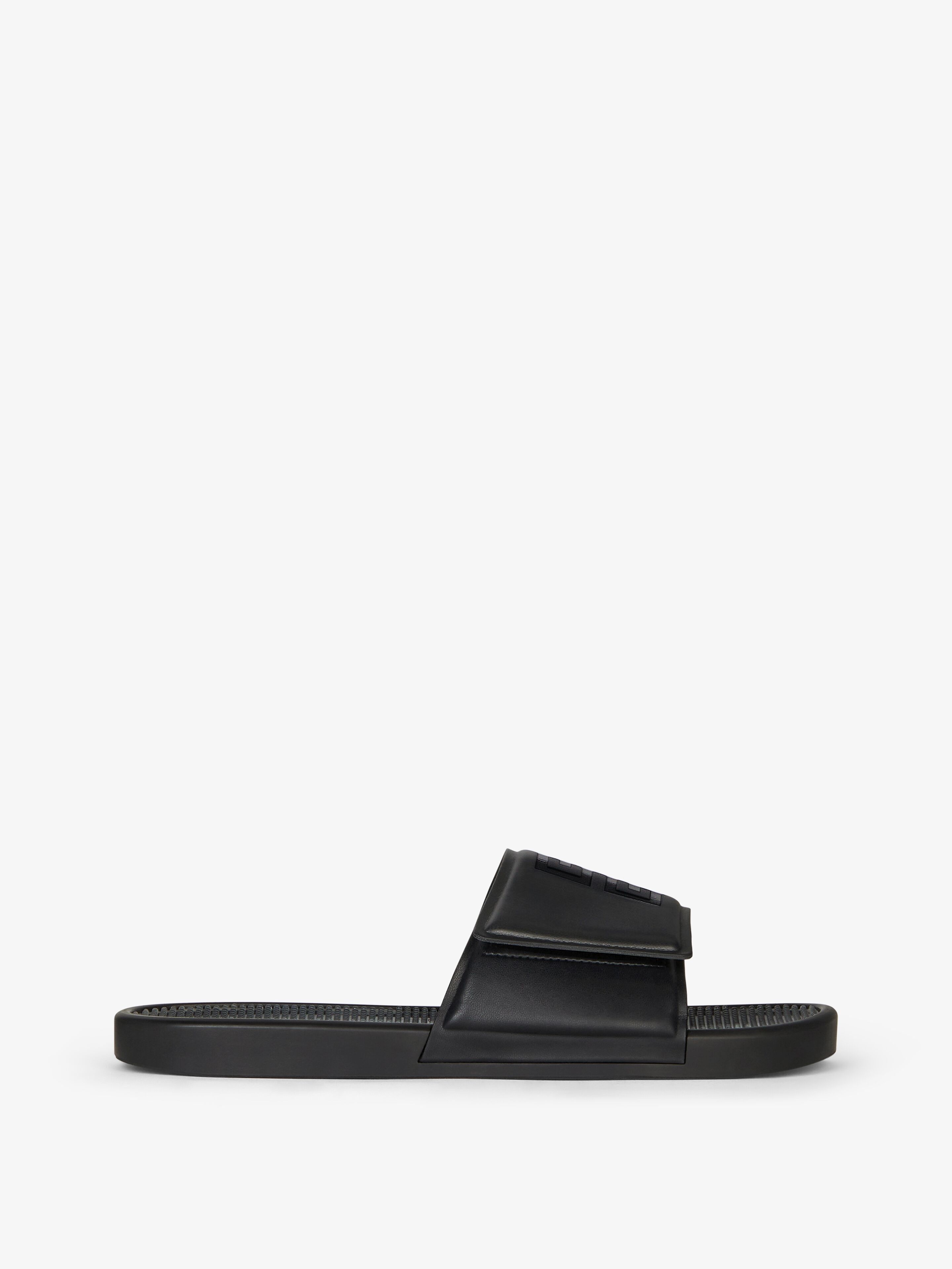 Givenchy o1w1db10325 Slide Scratch Flat Sandals in Black Size US 9 / EU 42 - 1 Thumbnail