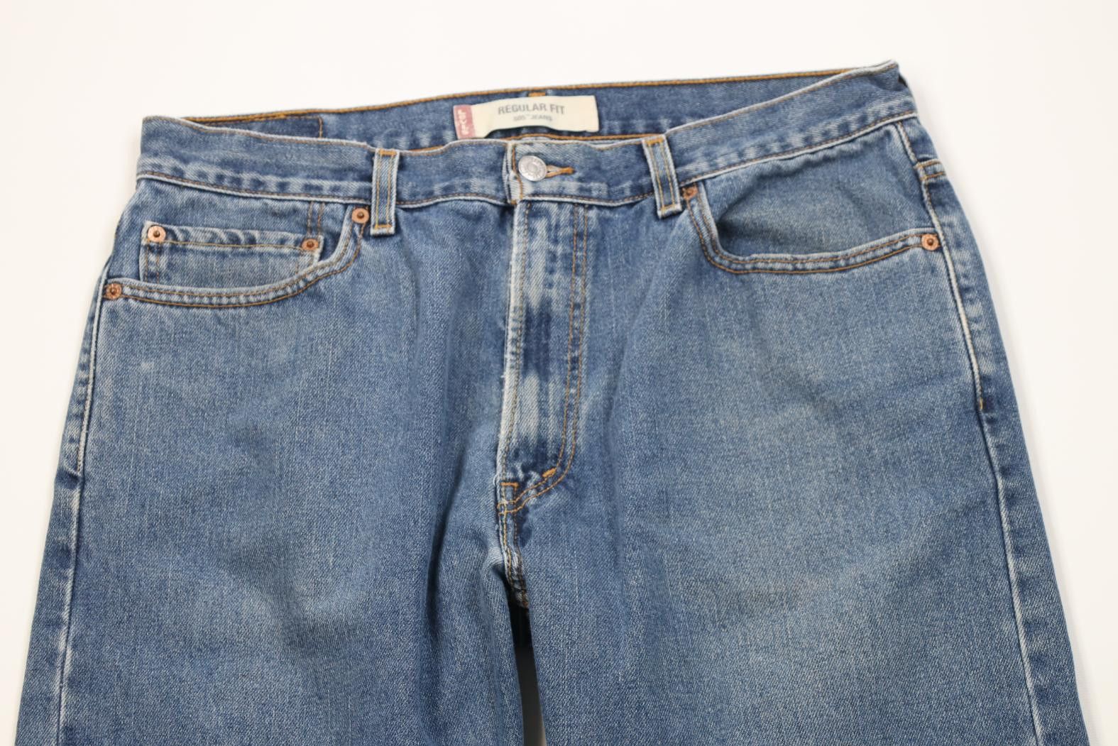 Levi's Vintage Y2K 2003 Levis 505 Regular Straight Leg Denim Jeans Size US 36 / EU 52 - 2 Thumbnail