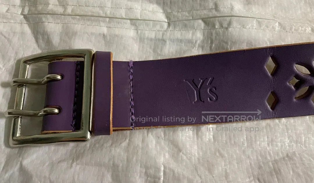 Yohji Yamamoto Yohji Yamamoto Y's 96SS Carved Belt. Size ONE SIZE - 2 Thumbnail