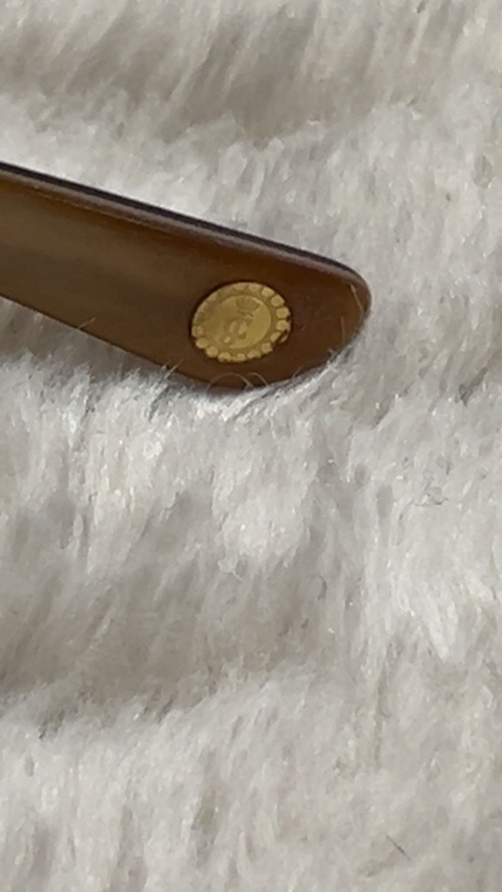 The Unbranded Brand Vintage Juicy Couture Brown Gold Glasses One Size Size ONE SIZE - 4 Thumbnail