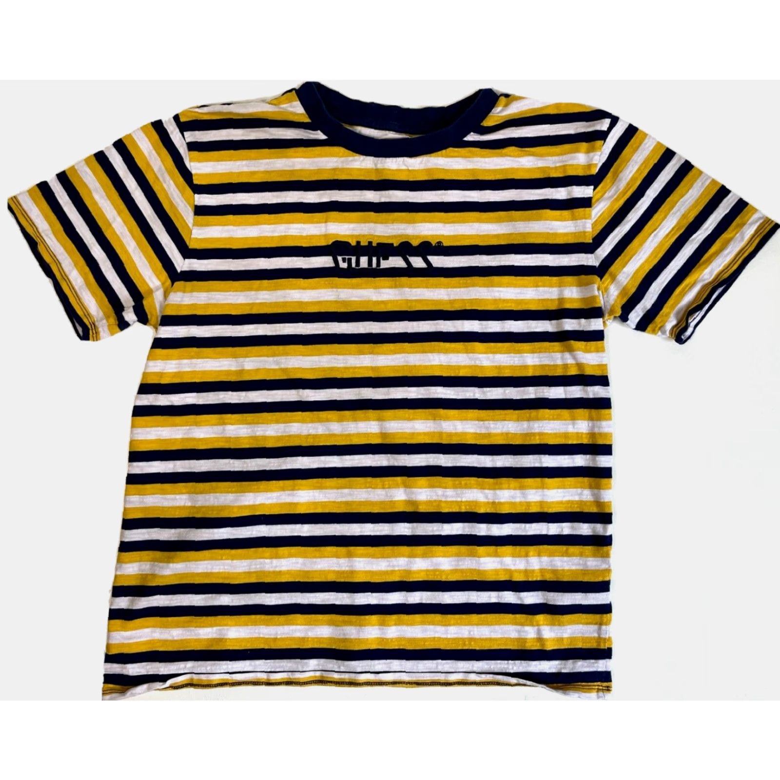 Guess VINTAGE Guess Originals T-Shirt Striped Embroidered Sz M Mens Size US M / EU 48-50 / 2 - 2 Thumbnail