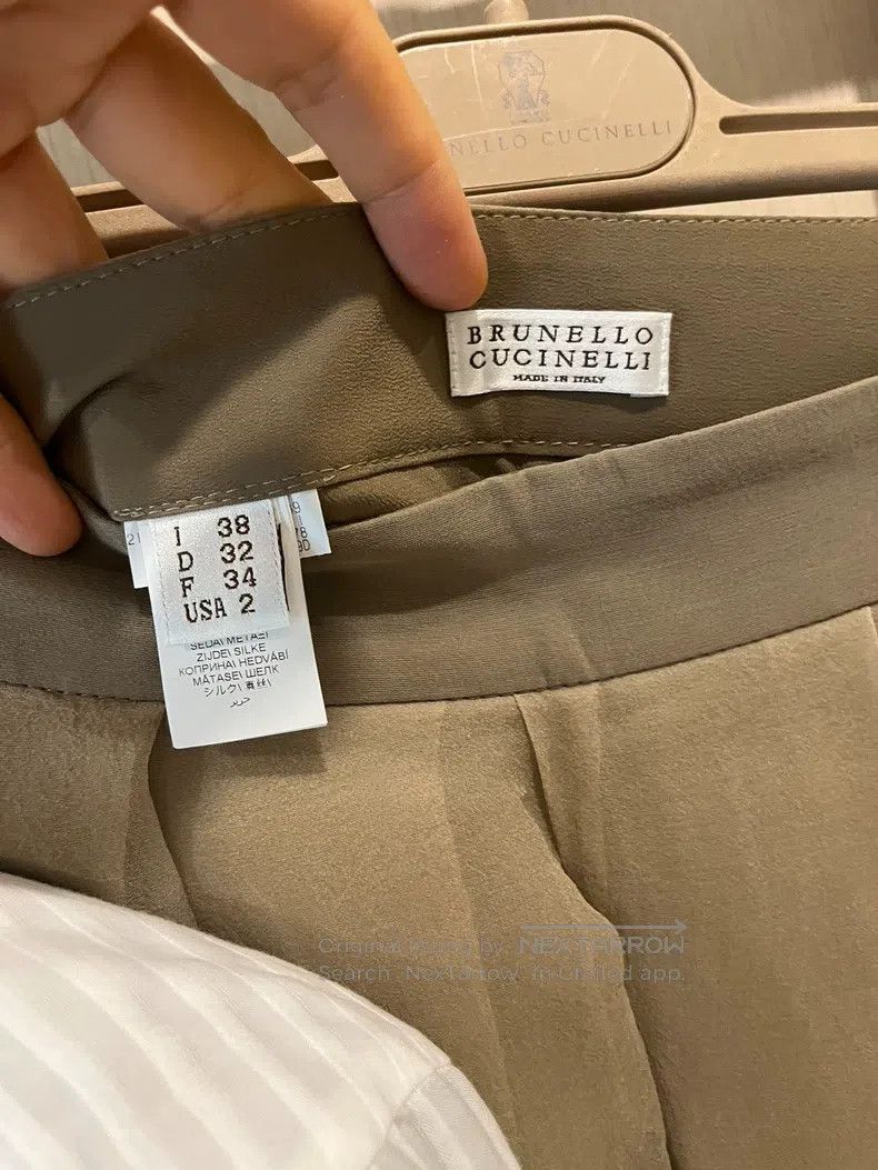 Brunello Cucinelli Brunello Cucinelli Brown asymmetrical tulle skirt Size 25" / US 0 / IT 36 - 6 Thumbnail