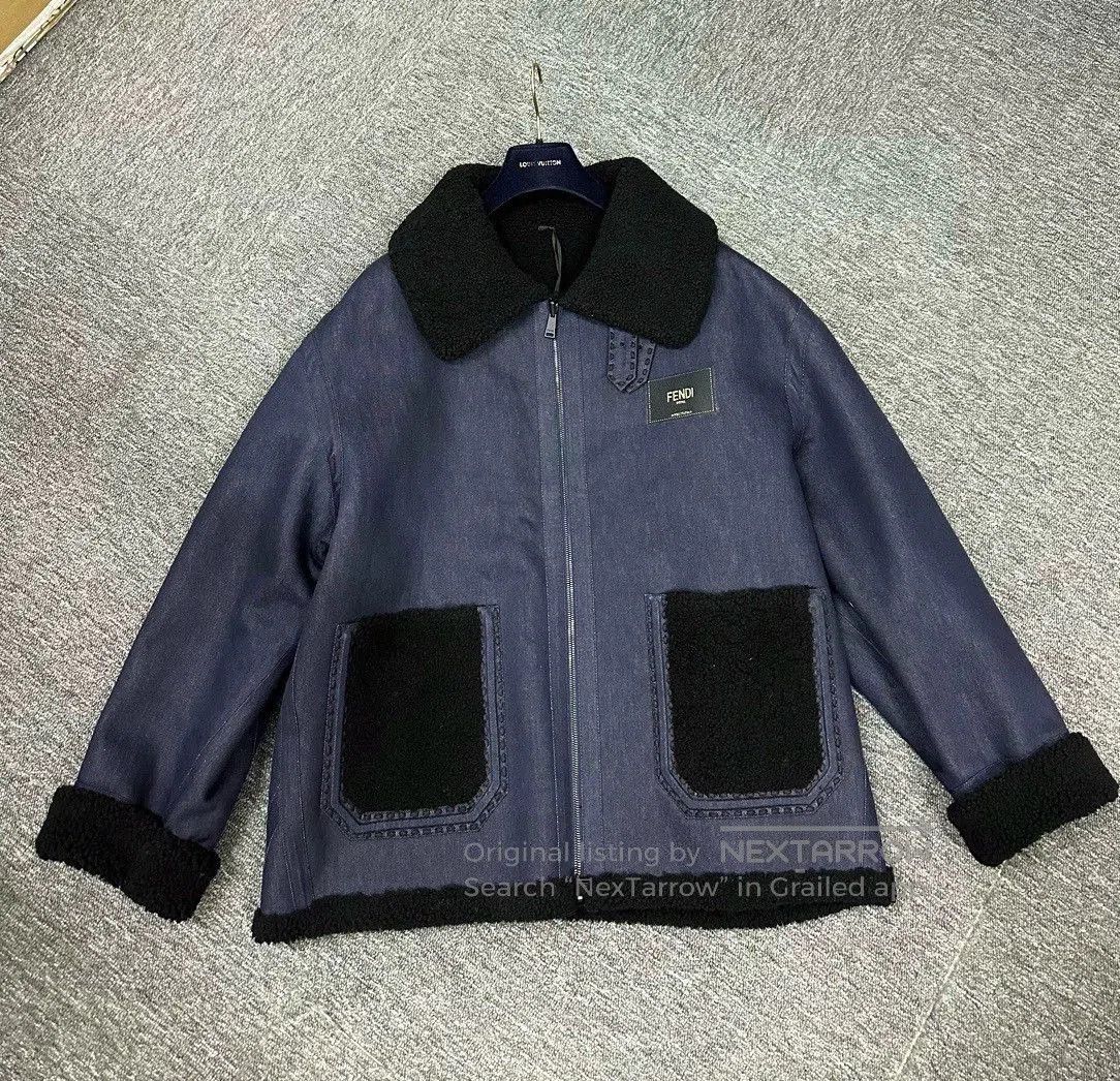Fendi fendi leather fur coat with wool lining. Size US L / EU 52-54 / 3 - 2 Thumbnail