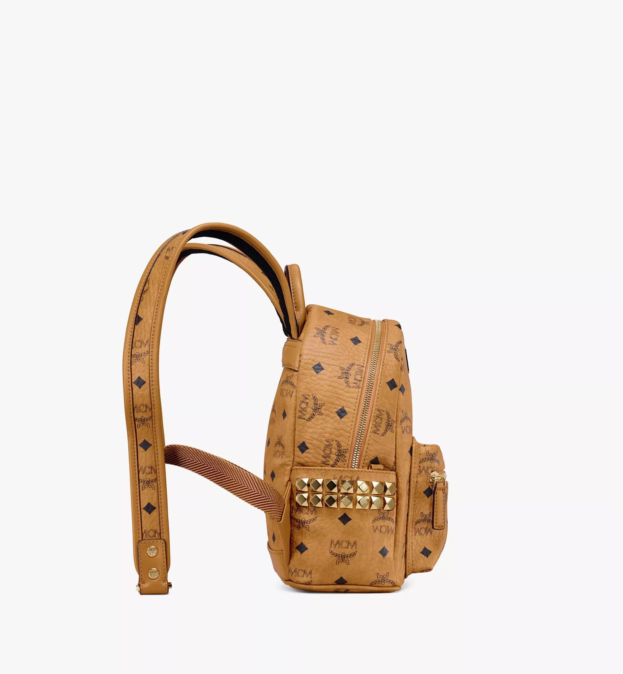 MCM o1mt1gz0326 Size: OS / Small Mini Backpack in Brown/Black Size ONE SIZE - 4 Thumbnail