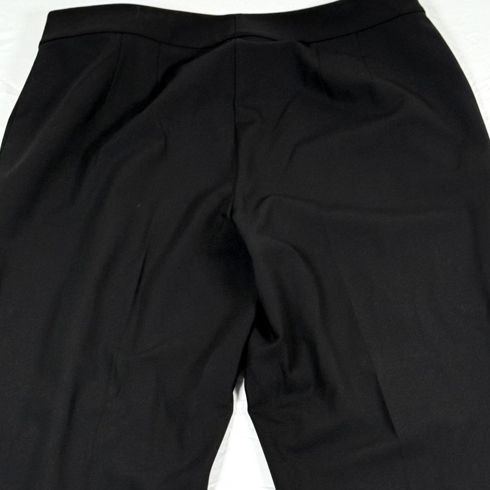 St. John St John Collection Pants Trouser 12 Black Wool Stretch Dress Straight Leg Career Size 34" / US 12 / IT 48 - 4 Thumbnail