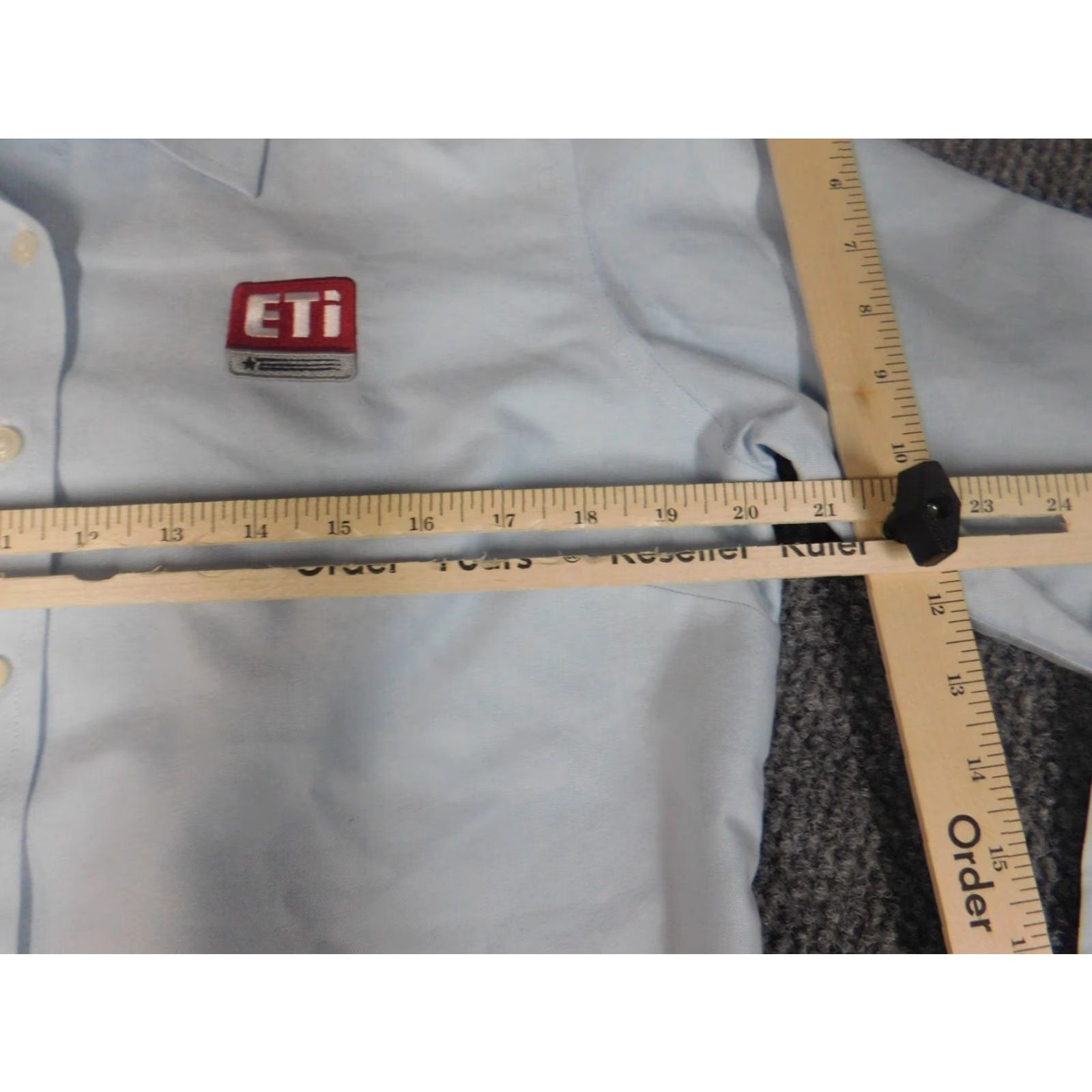 Vintage LL Bean Womens Button-Up Blouse Medium Blue Casual Shirt Mystery Navbar Size M / US 6-8 / IT 42-44 - 4 Thumbnail